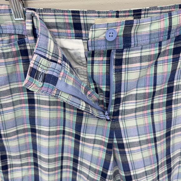 TALBOTS Plaid Shorts Womens Size 14 Mid-Rise 10" Inseam - Picture 4 of 6